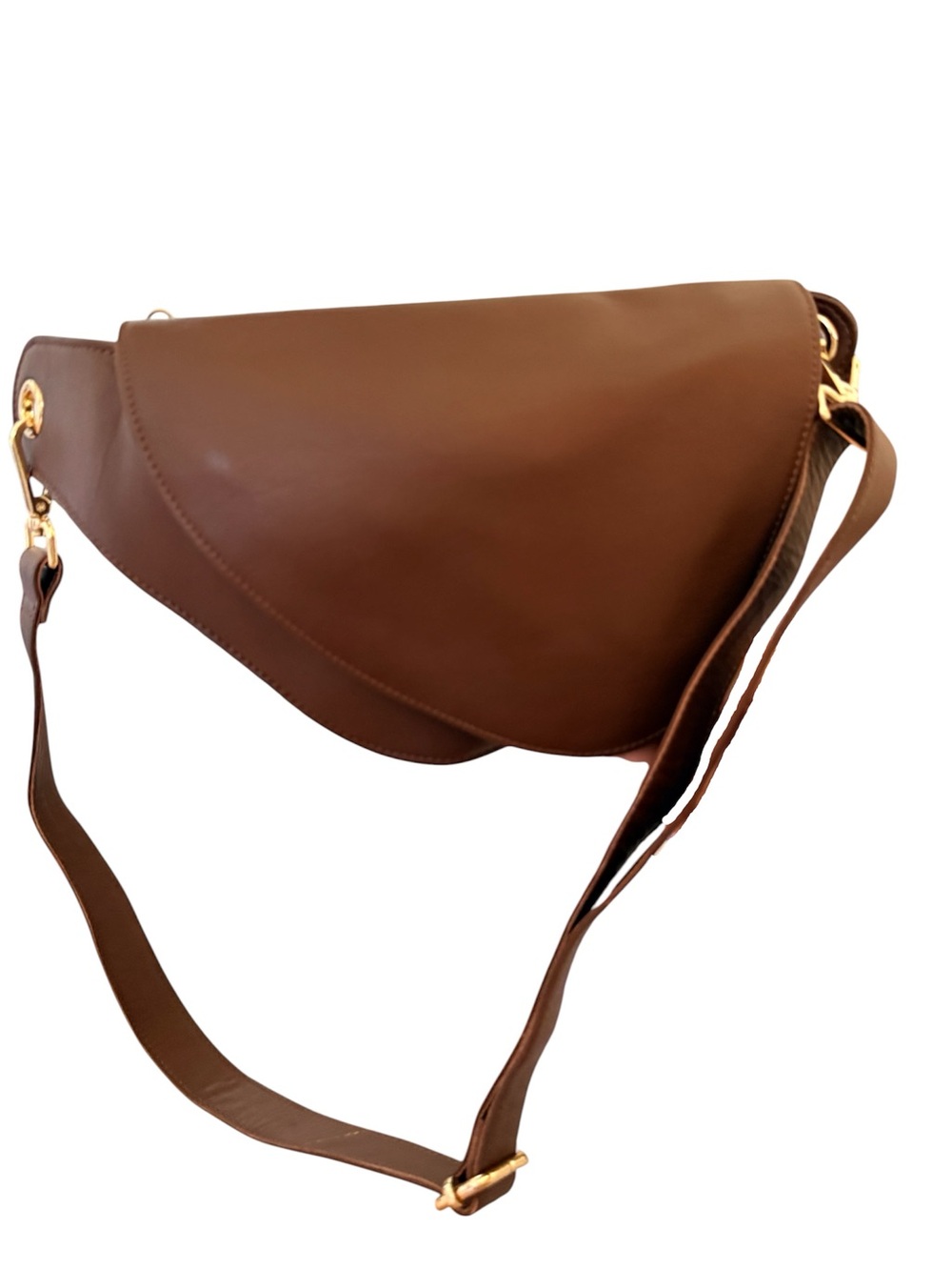Barucheni Genuine Italian Leather Crossbody/Fanny/ Shoulder Bag 3 in 1 MSRP $149